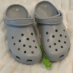 NWT- CROCS Mens size 10. Clogs - light grey